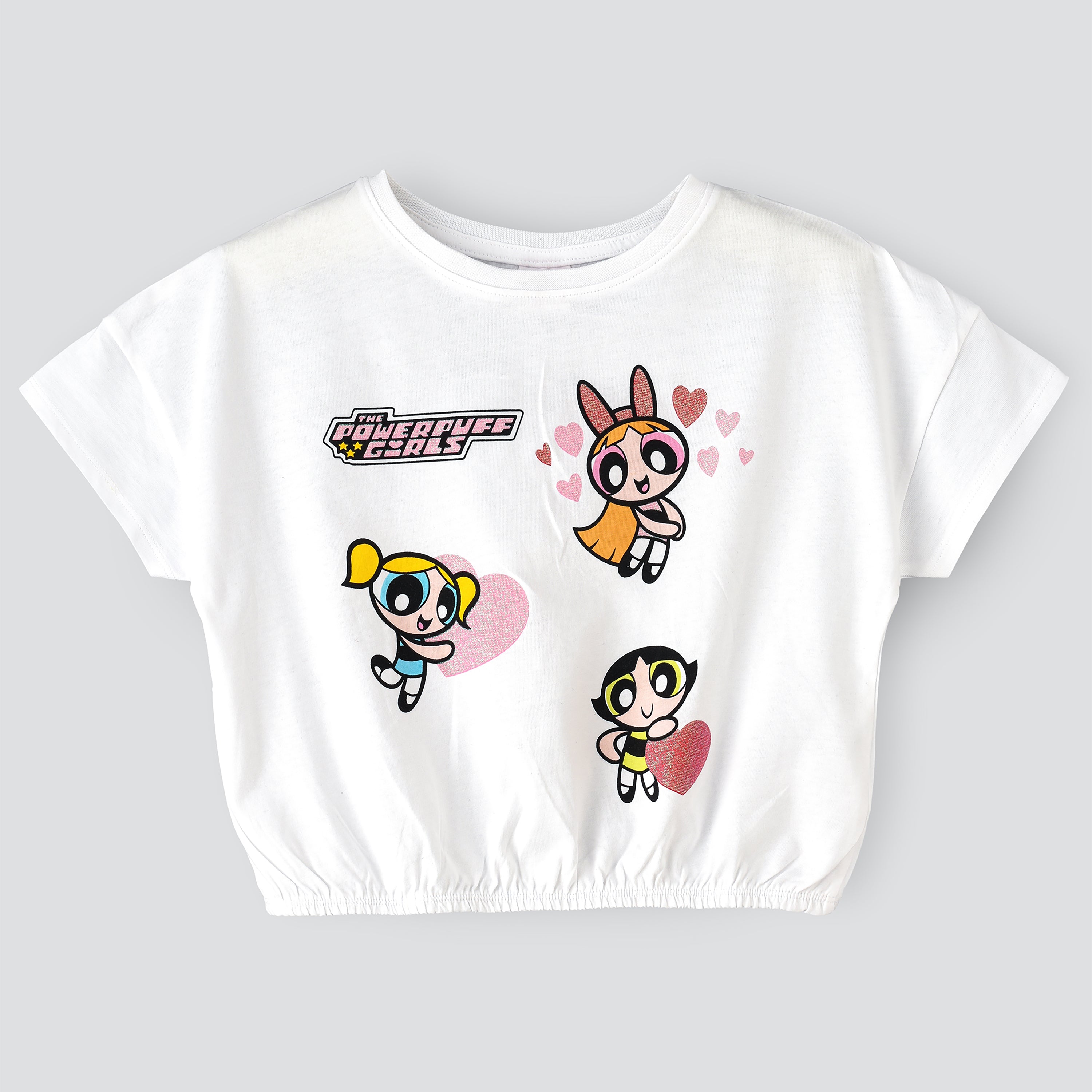 The Powerpuff Girls Junior Girls Crop Tee