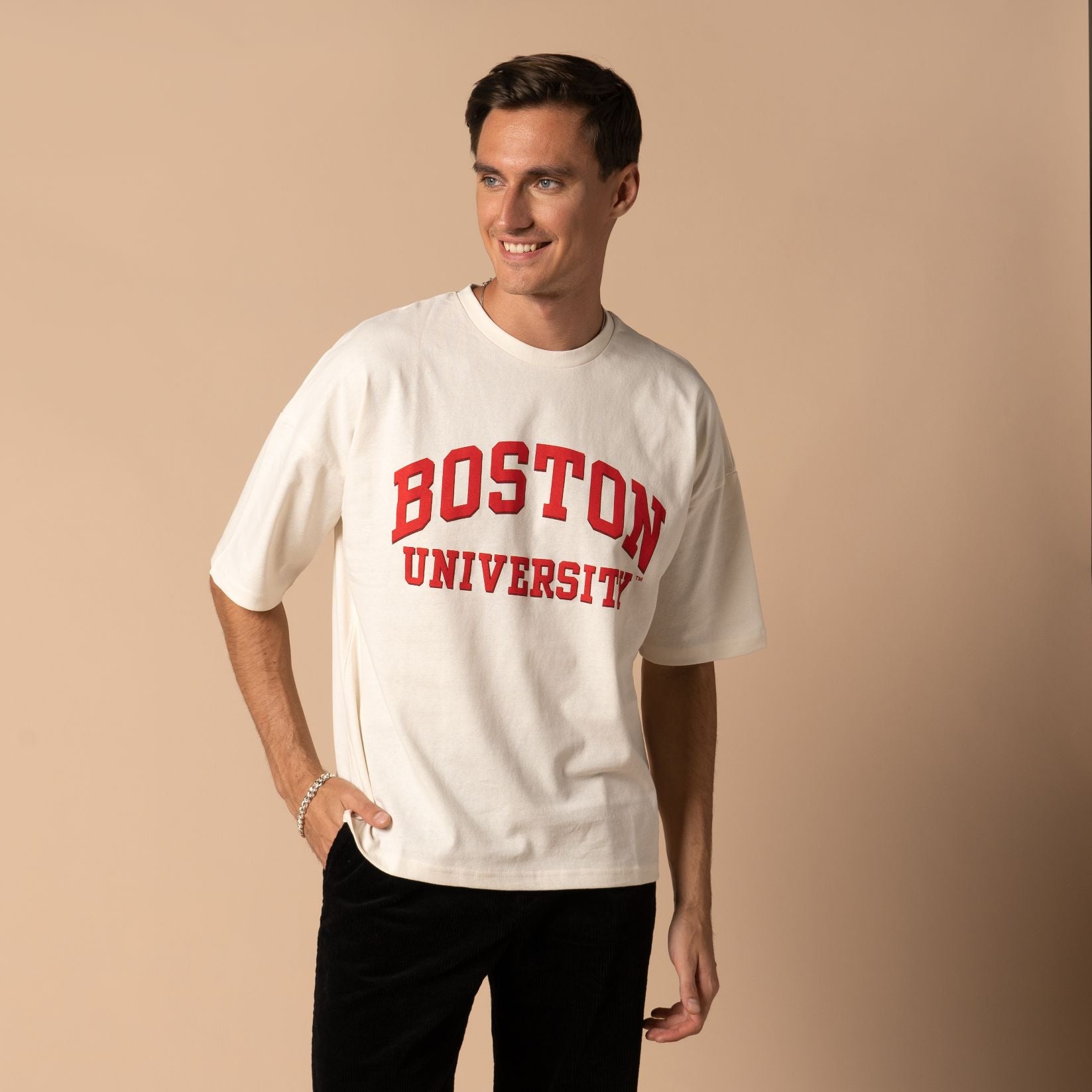 boston university gear Boston University Men's Oversize T-Shirt
