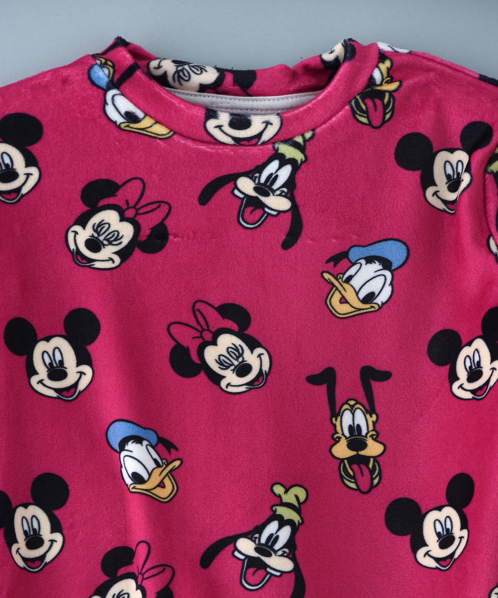 Minnie Mouse & Donald Duck Junior Girls Fleece Pyjama Set