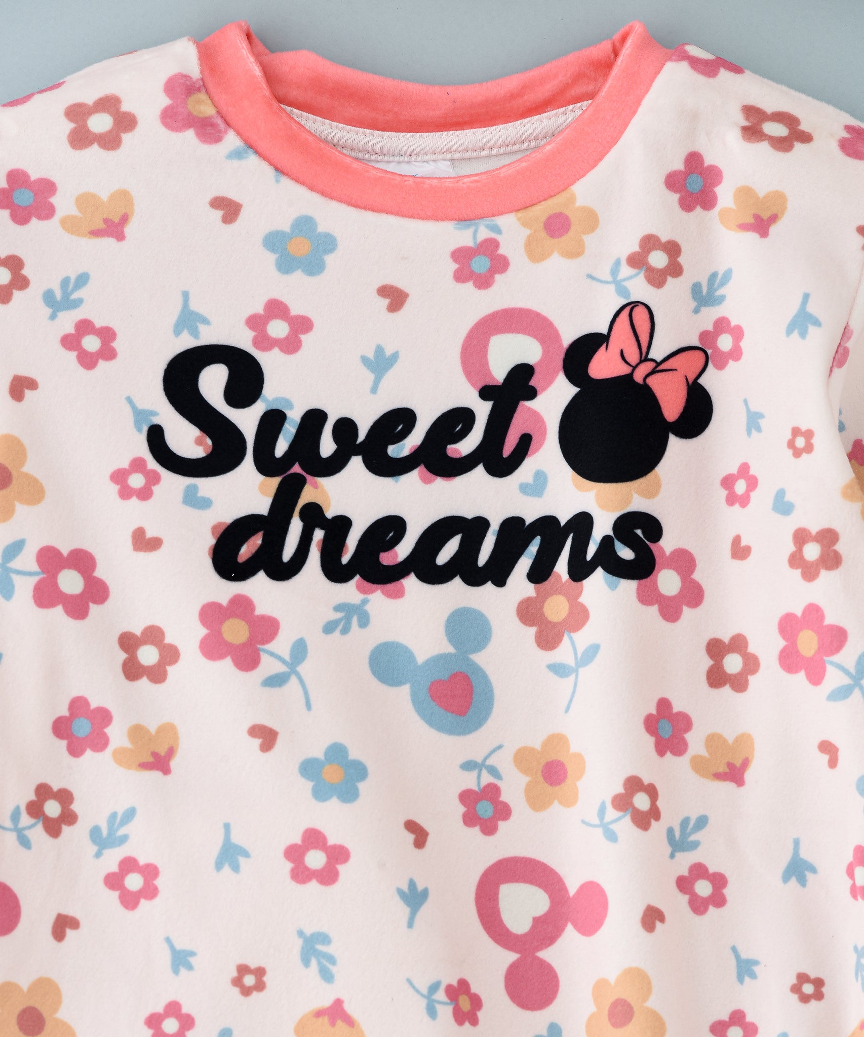 Minnie Mouse Junior Girls Fleece Pyjama Set