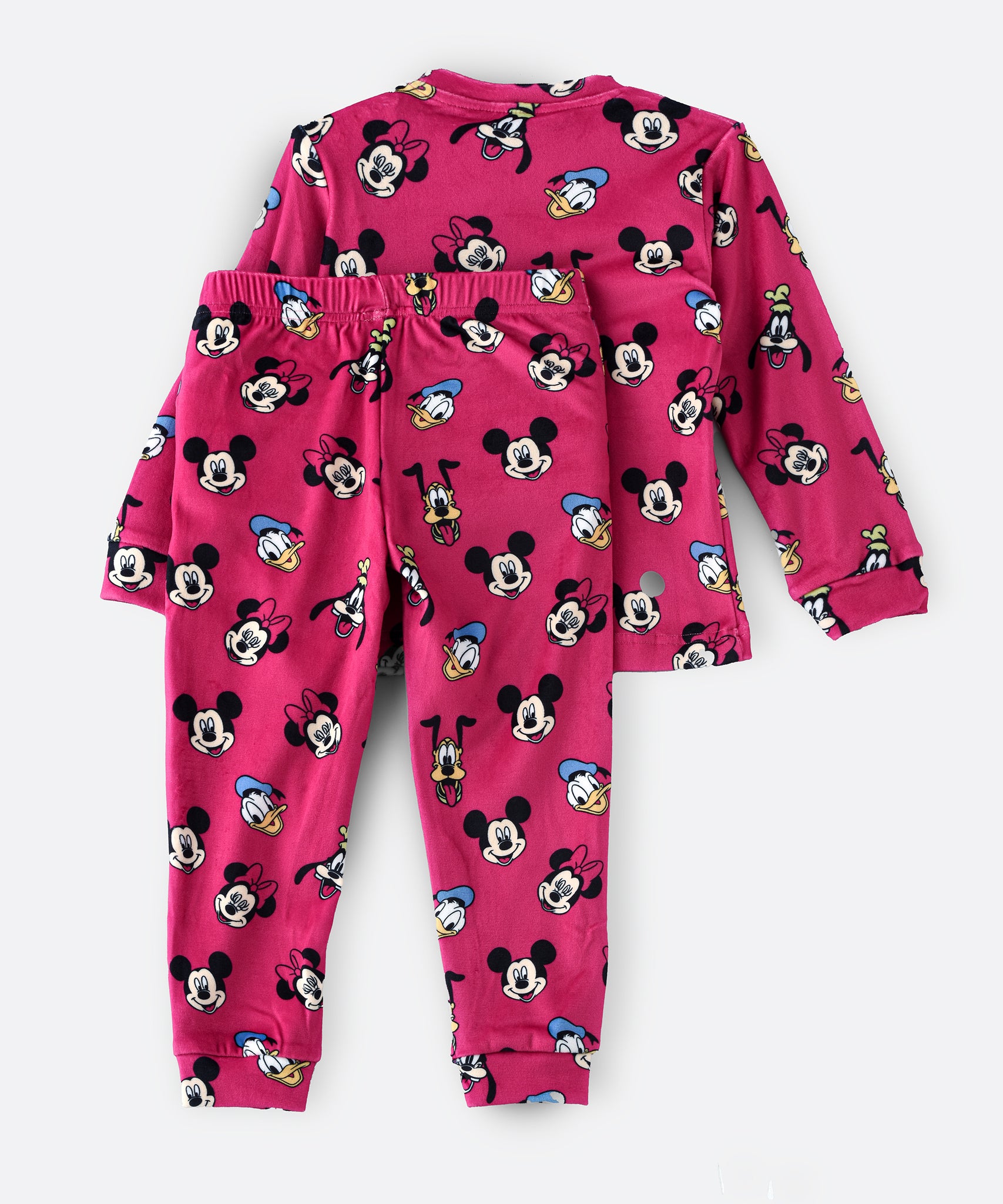 Minnie Mouse & Donald Duck Junior Girls Fleece Pyjama Set