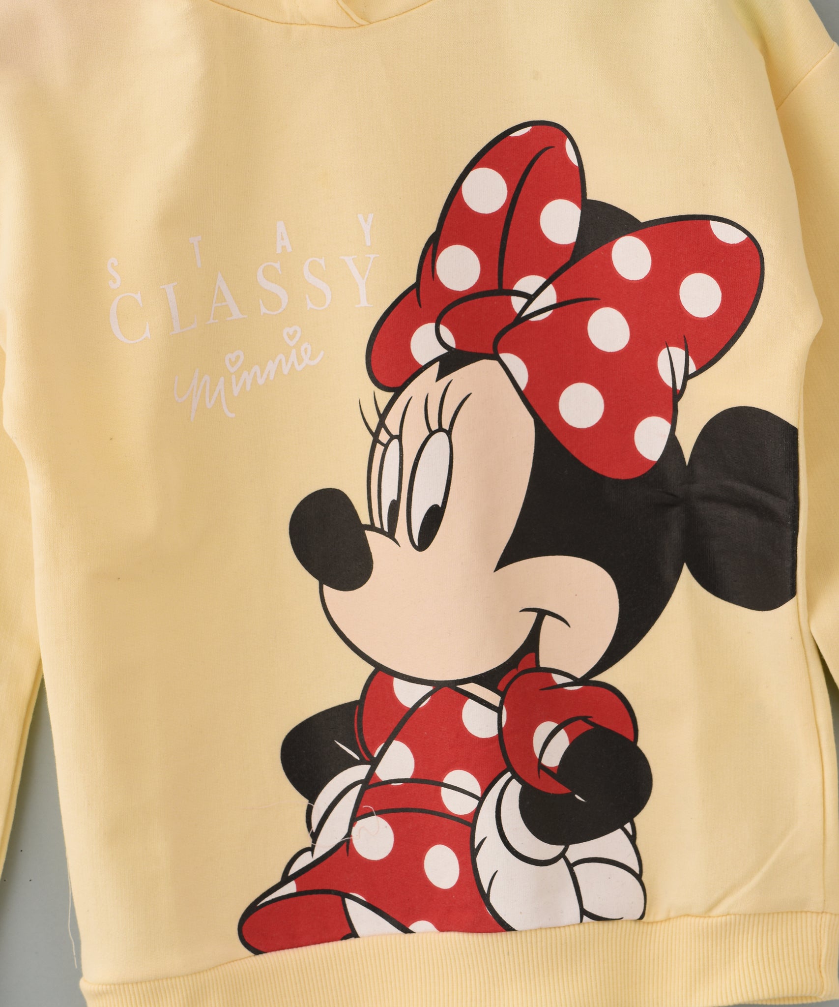 Minnie Mouse Junior Girls Hooded Sweatshirt