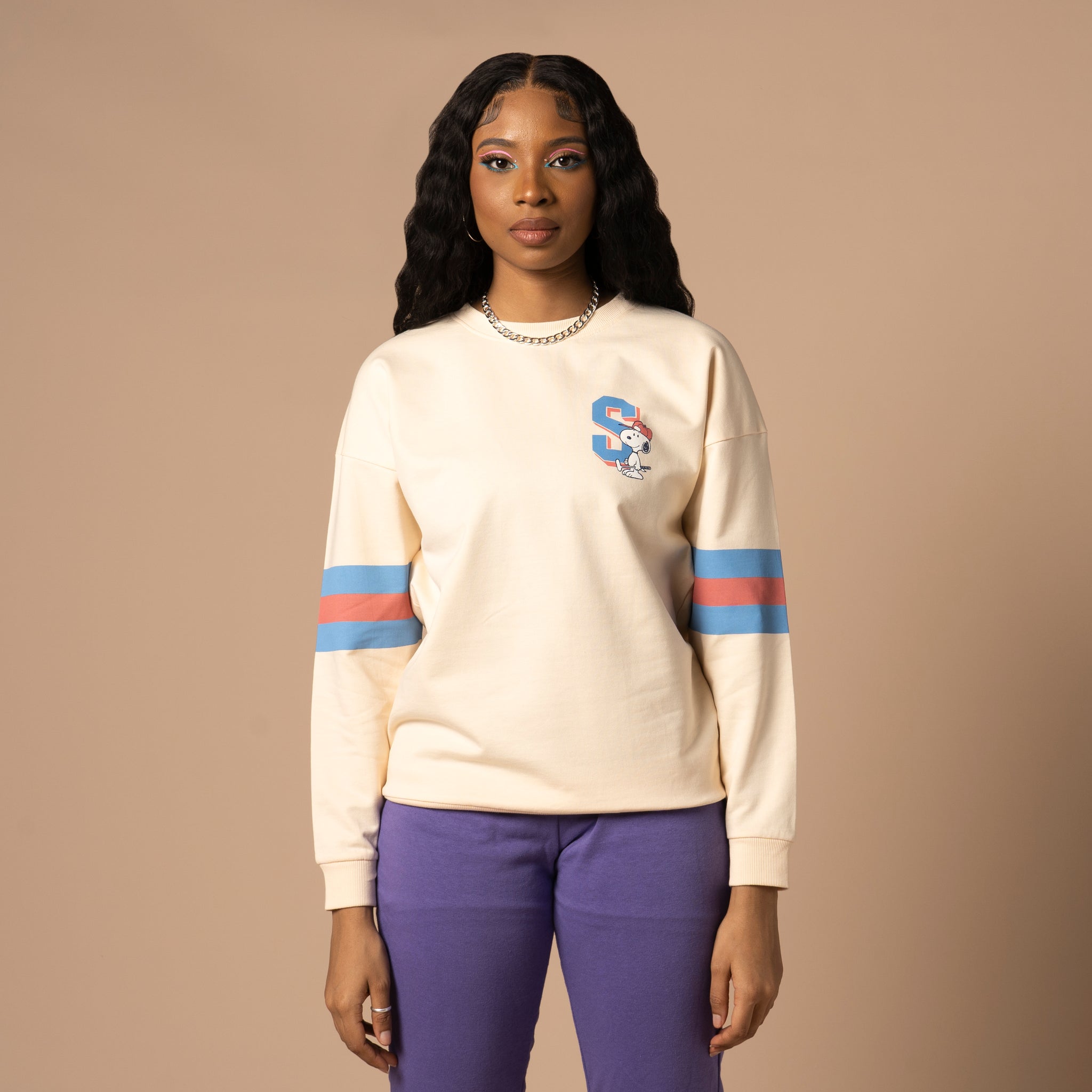 Women's snoopy sweatshirt hot sale