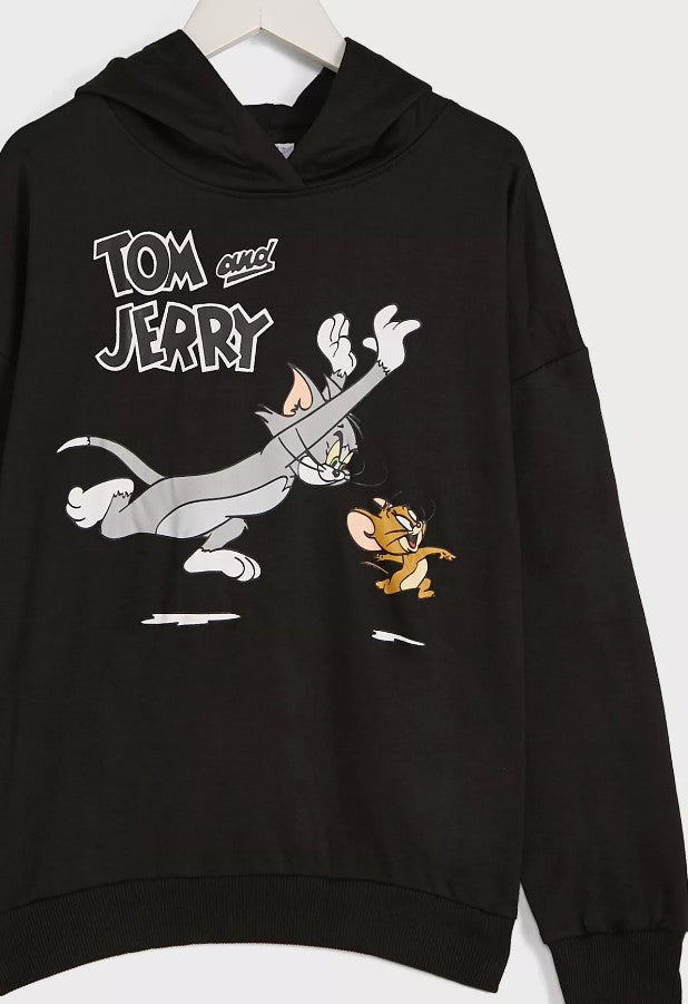 Tom & Jerry Senior Boys Hooded Sweatshirt