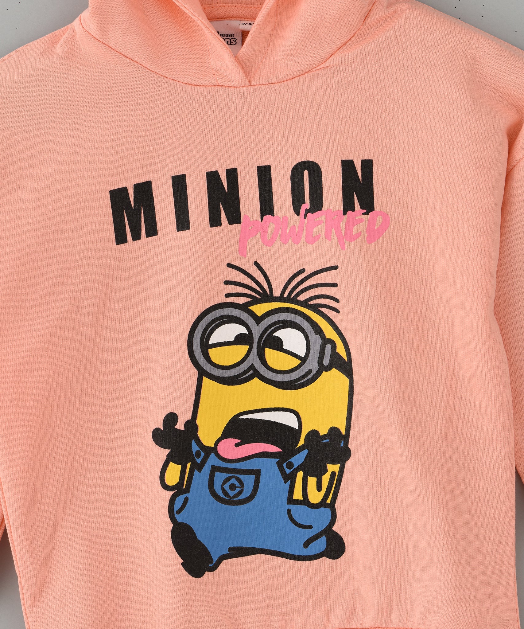 Minions Junior Girls Hooded Sweatshirt