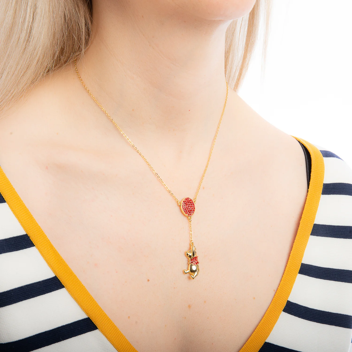 Disney Winnie the Pooh Balloon Necklace (Gold)