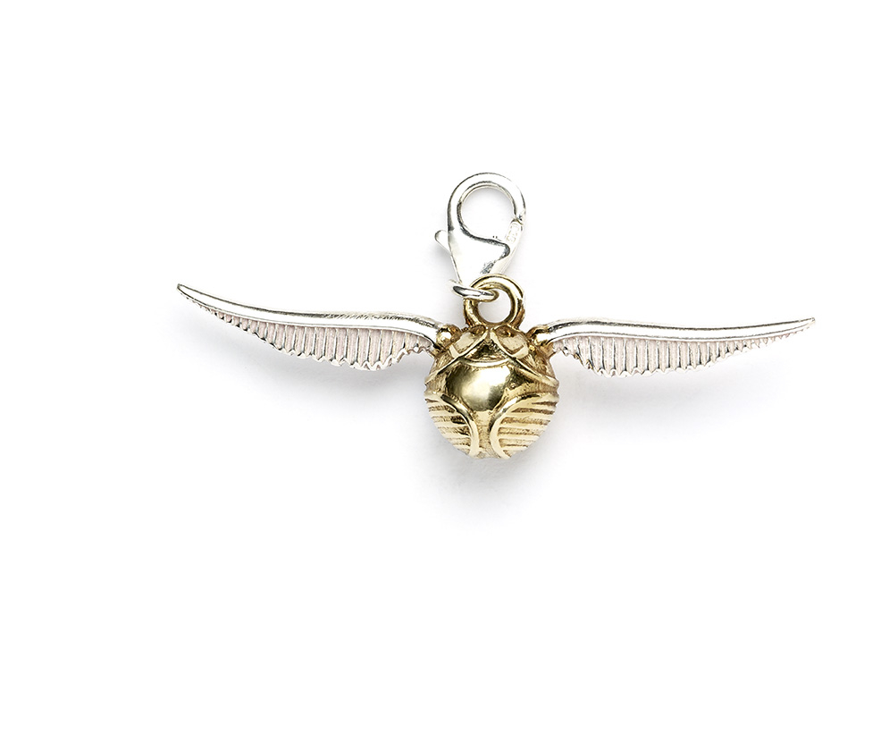 Harry Potter Official Sterling Silver Golden Snitch Clip On Charm