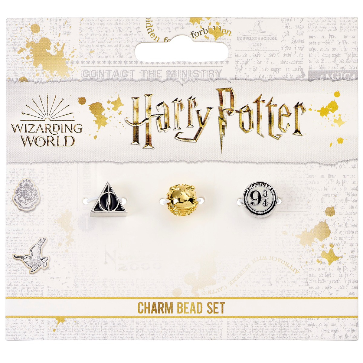 Harry Potter Official Set of Three Bead Charms
