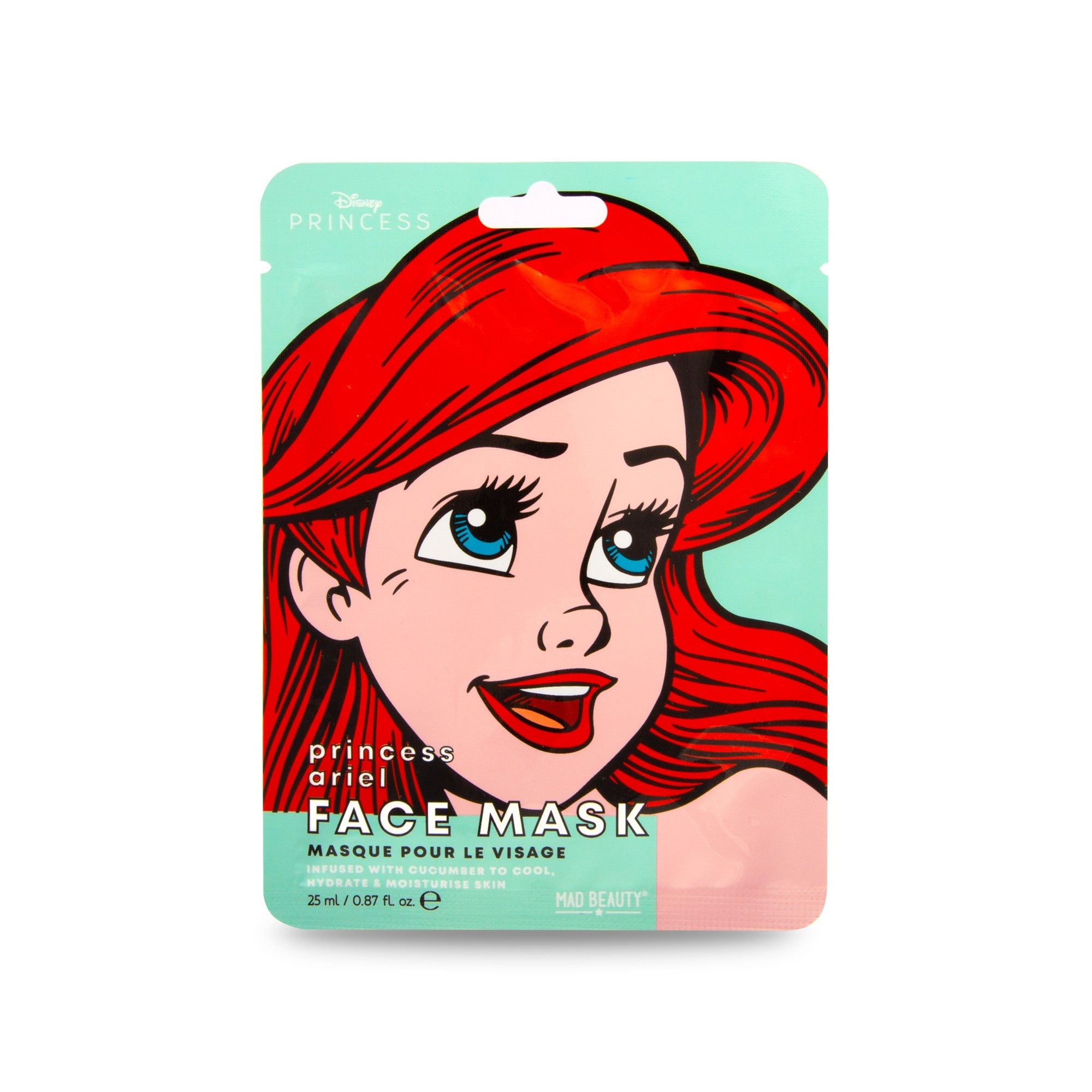 Mad Beauty Pop Princess Ariel Cosmetic Sheet Face Mask