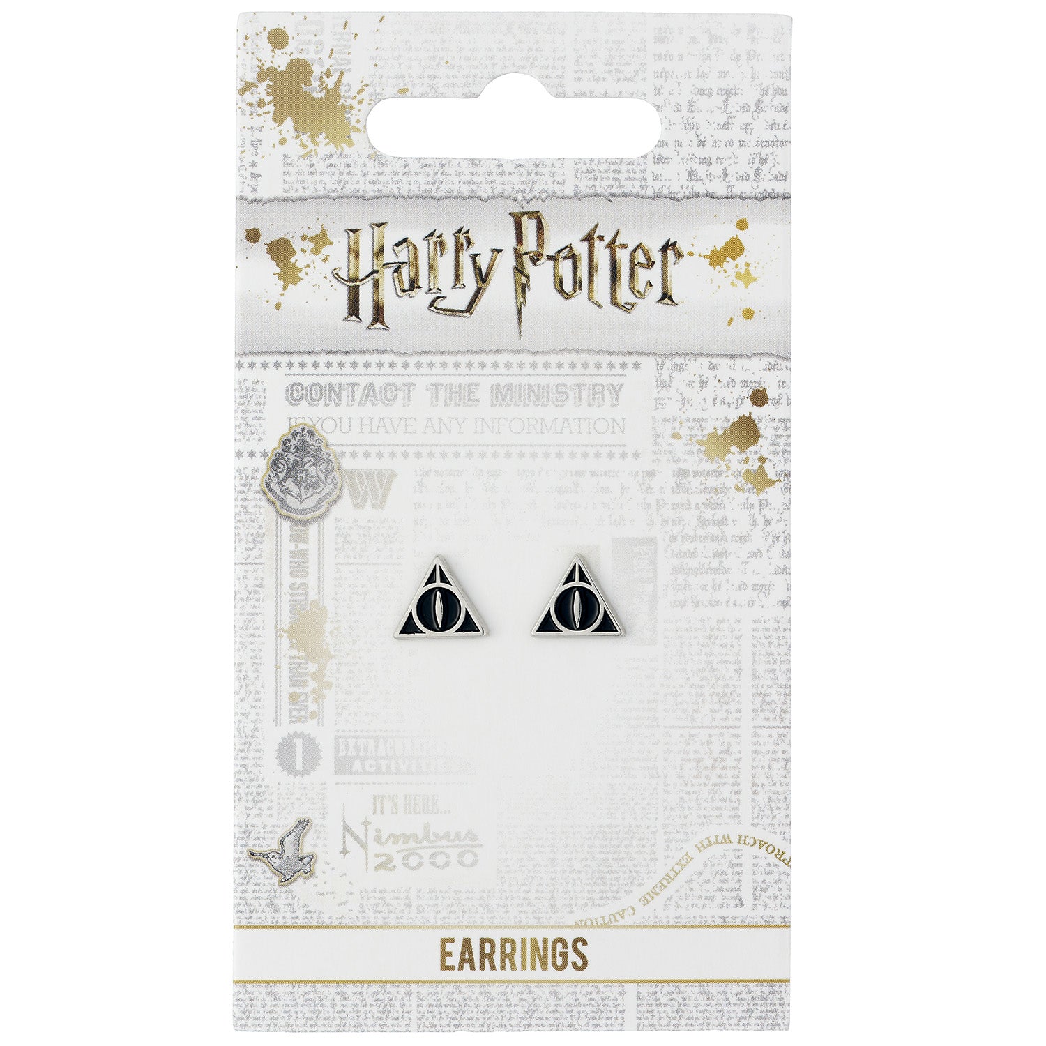 Harry Potter Official Deathly Hallows Stud Earrings