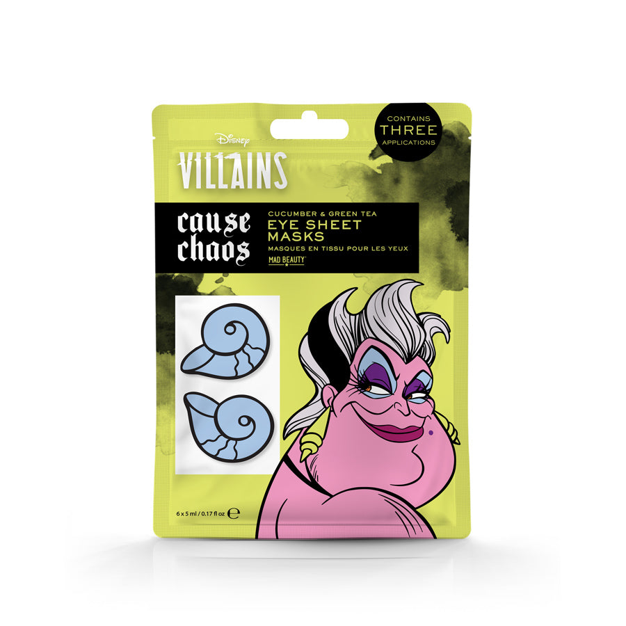 Mad Beauty Pop Villains Ursula Tissue Eye Masks