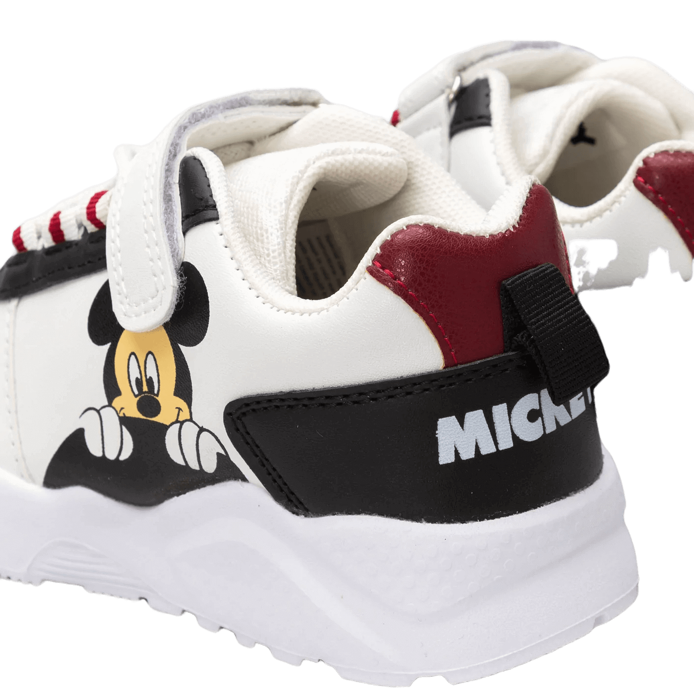 UrbanHaul X Mickey Mouse White Velcro Sneakers